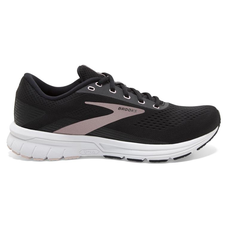 Brooks Womens Signal 3 Treadmill Running Gear - Black/Primrose Pink/Blackened Pearl (947615-JKC)